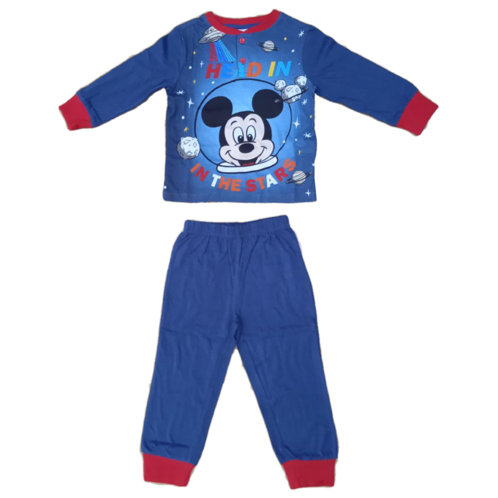 Pigiama Primaverile Mickey Mouse DISNEY Topolino Bambino - Ev2097blu