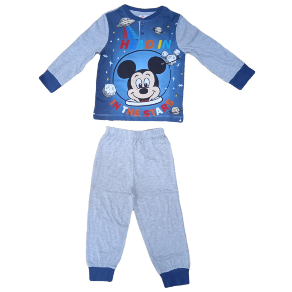 Pigiama Primaverile Mickey Mouse DISNEY Topolino Bambino - Ev2097grigio