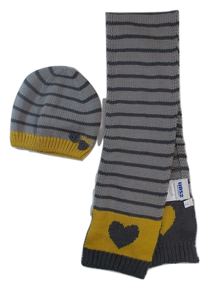 Cappello con Sciarpa Ubs2 Bambina Neonata 3/24 Mesi - 6404