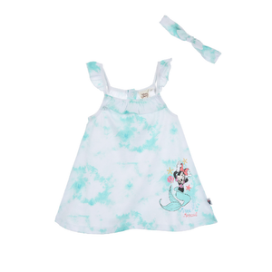 Scamiciata con Fascia per Capelli Minnie Mouse DISNEY Neonata Bambina Sun City 6/24 Mesi - Ev0002.bioa