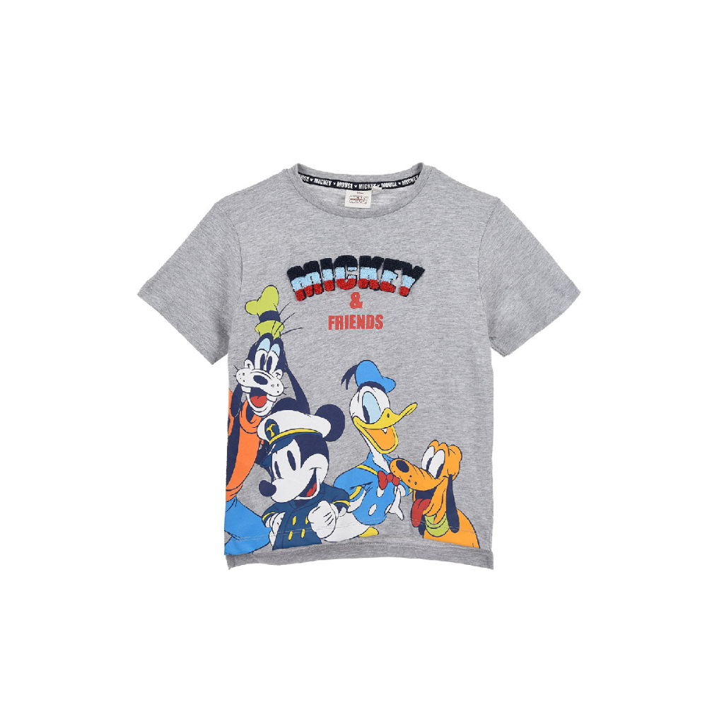 T-Shirt M.c. Mickey Mouse DISNEY Topolino Maglietta Bambino Sun City 3/8 Anni - Ev1071.biogrigio