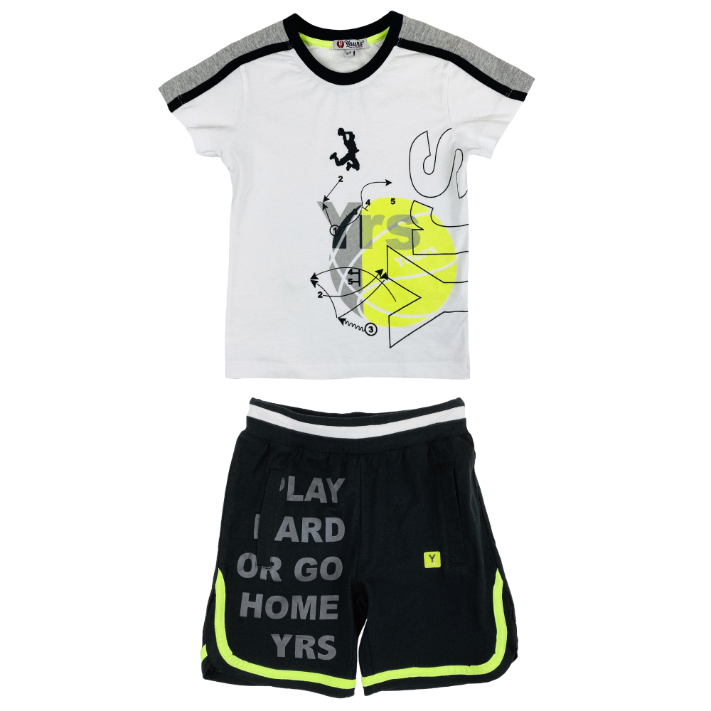 Completo Short + T-Shirt Yours Bambino 3/7 Anni - Ay2589