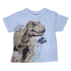 T-Shirt M.c. Jurassic Word Dinosauri Maglietta Bambino Sun City 3/8 Anni - Ev1221.biobianco