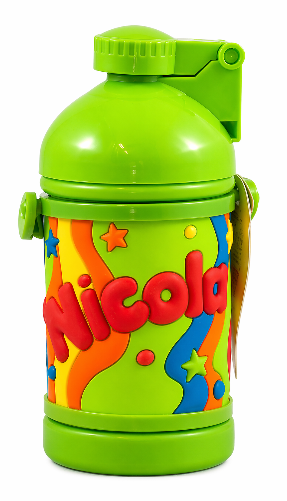 Borraccia Sport in Plastica con Nome H 16 CM 380 Ml Nicola