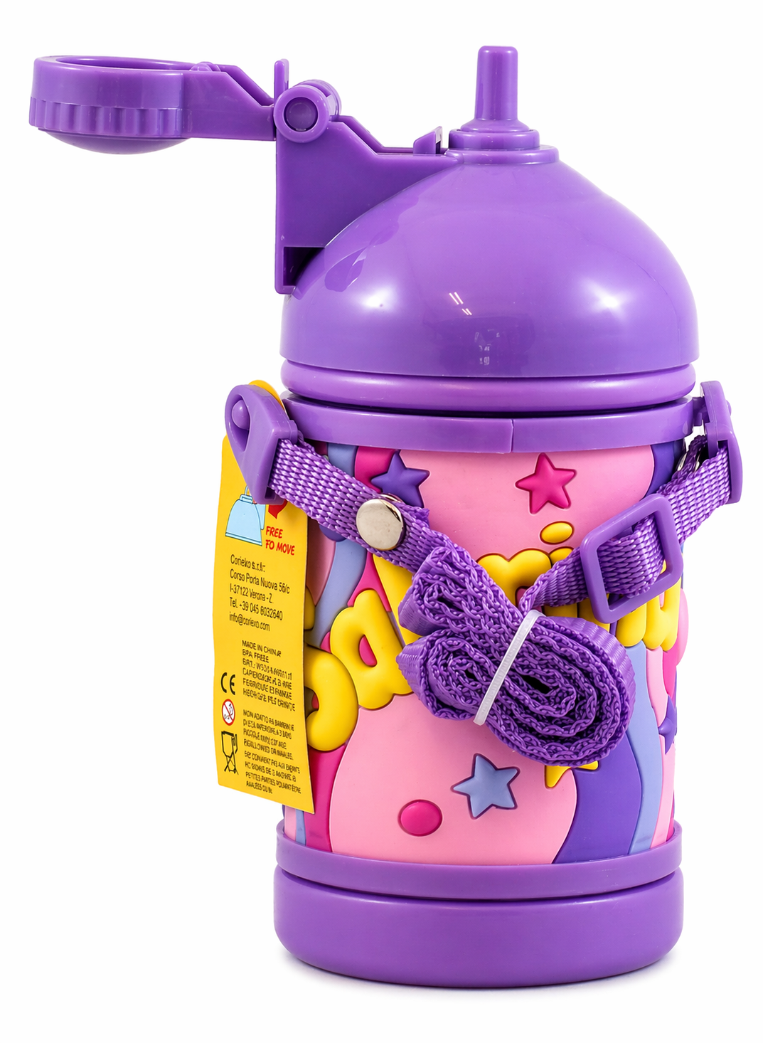 Borraccia Sport in Plastica con Nome H 16 CM 380 Ml Sabrina