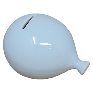 Bomboniera Statuina Palloncino Salvadanaio Celeste in Porcellana Oggetti per Cerimonie Ilary Queen Personalizzanili - Iq8279