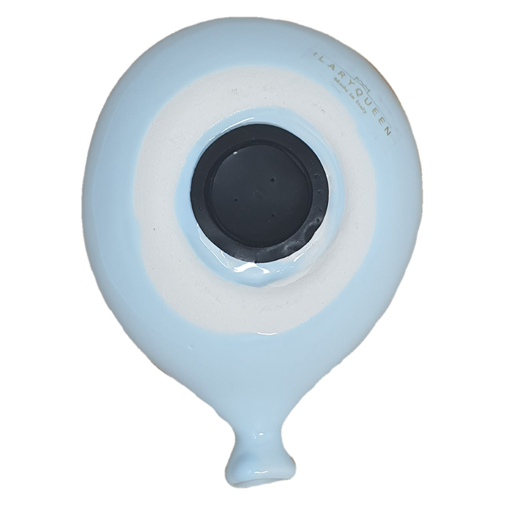 Bomboniera Statuina Palloncino Salvadanaio Celeste in Porcellana Oggetti per Cerimonie Ilary Queen Personalizzanili - Iq8279