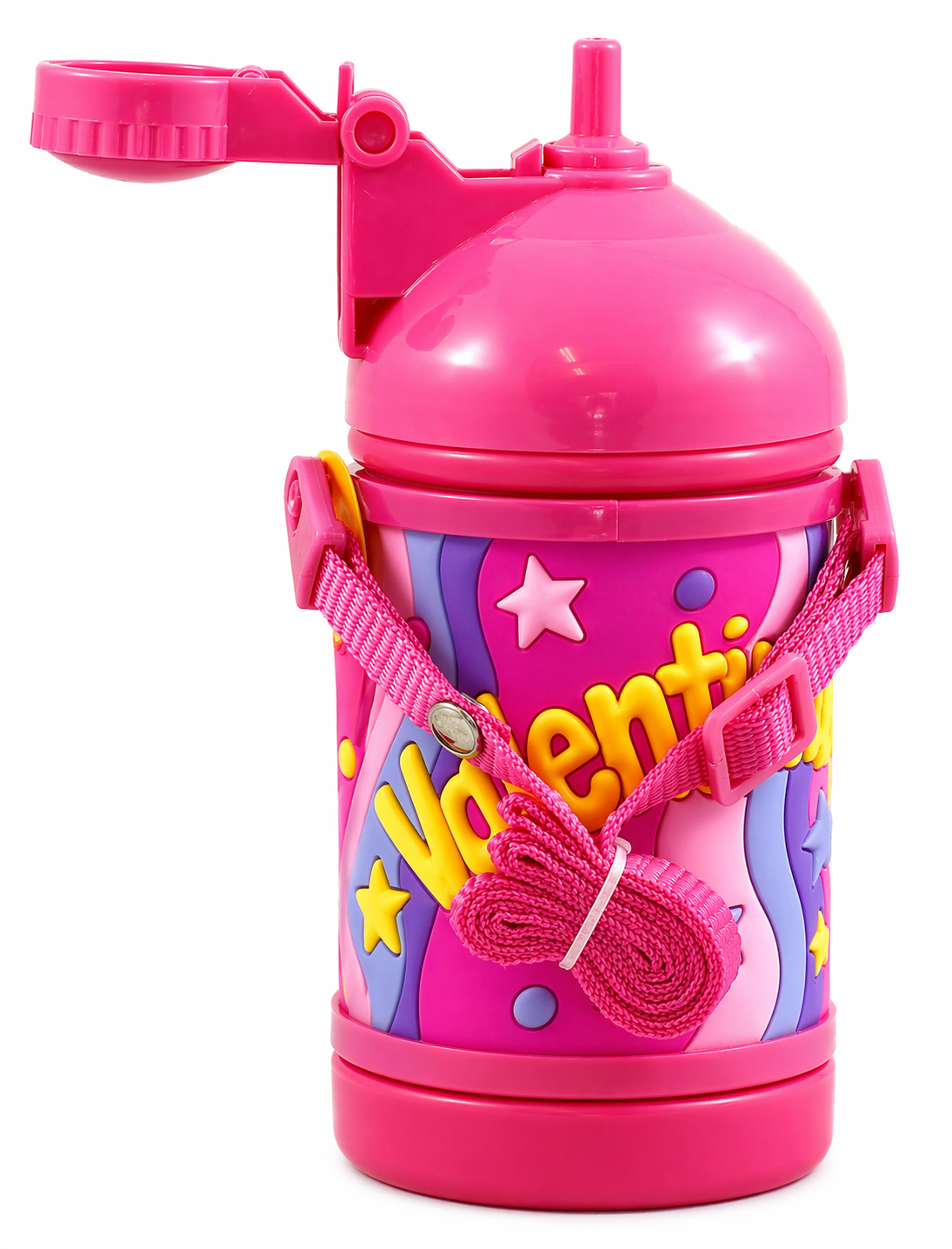 Borraccia Sport in Plastica con Nome H 16 CM 380 Ml Valentina