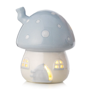 Bomboniera Lampada Casetta Fungo in Porcellana Ilary Queen - Iq3213