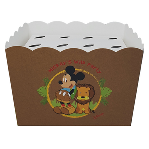 Contenitore Portaconi Topolino Savana DISNEY Vaso + Inserto per 12 Bomboniere Coni - 68219+16921