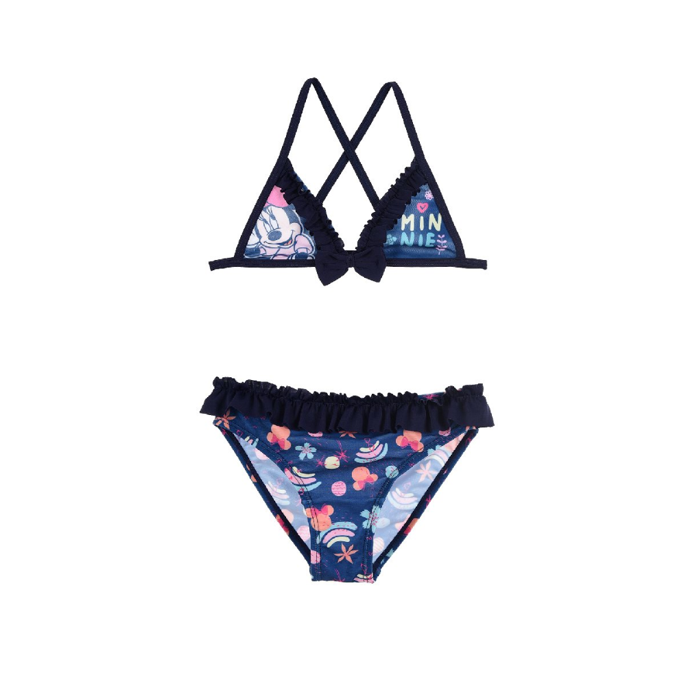 Costume Mare Minnie Mouse DISNEY Bikini 2 Pezzi Bambina - Ev1862blu