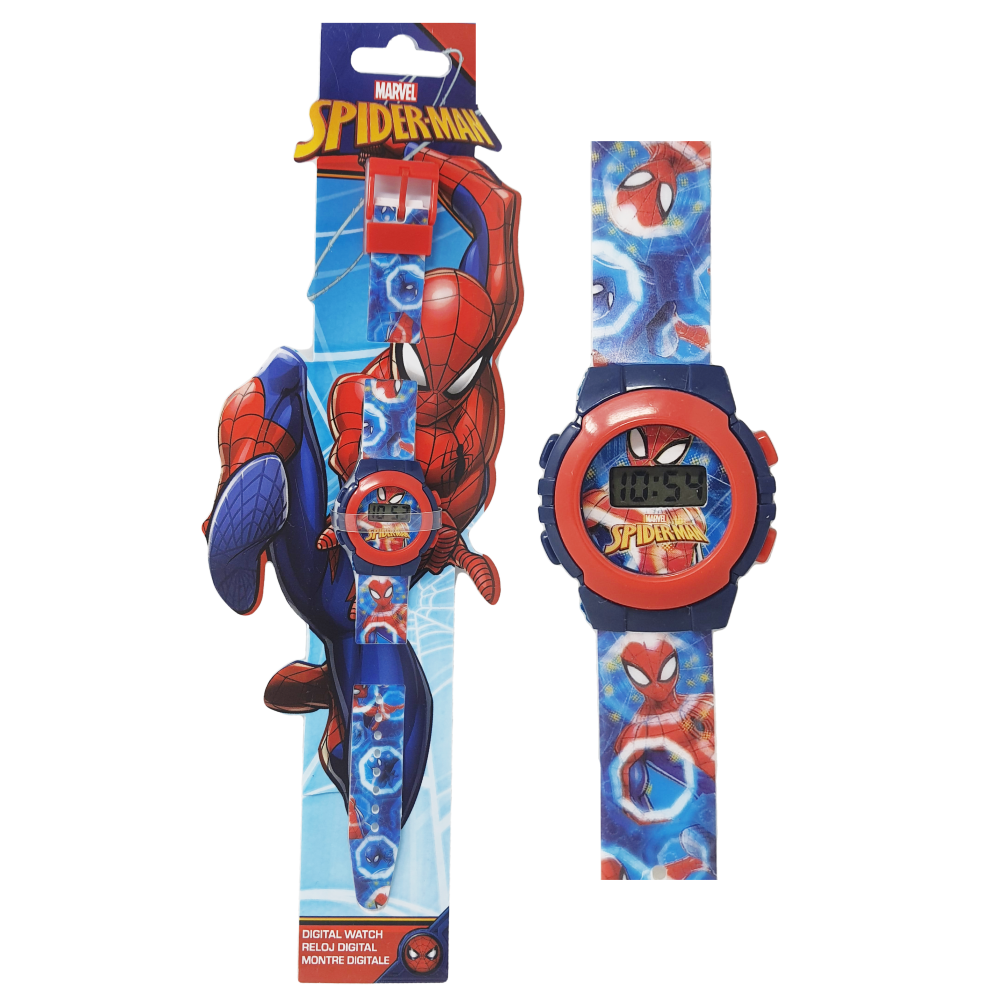 Orologio da Polso Digitale Spiderman MARVEL in Confezione Sagomata - Mv16048