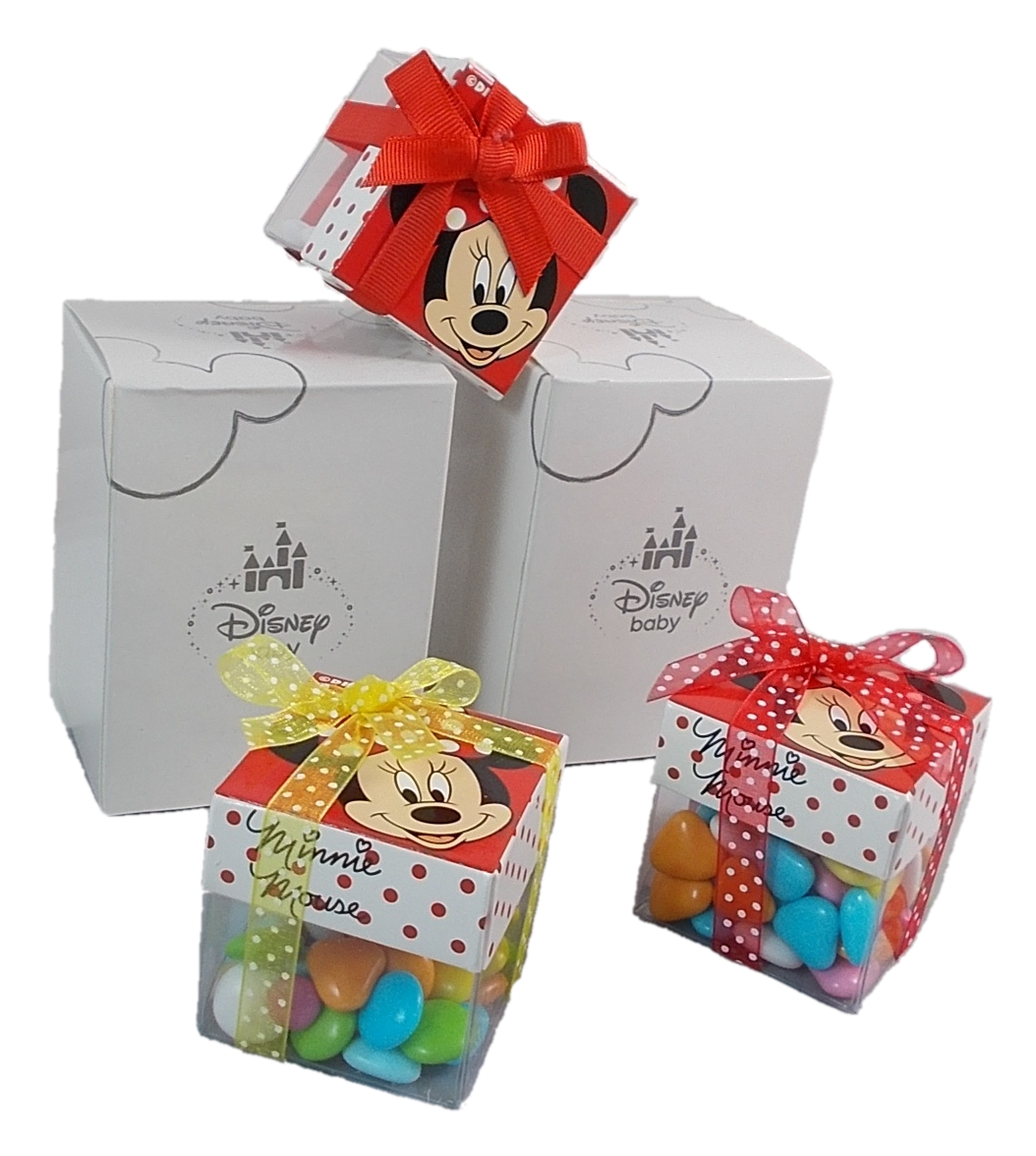 Bomboniere Minnie DISNEY Astuccio Scatoline Portaconfetti DISNEY Cm. 5x5 - M112000