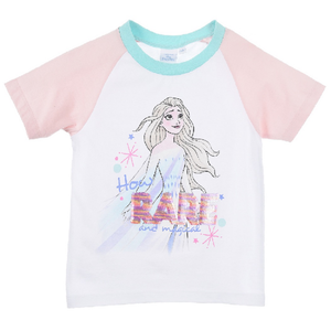 T-Shirt M.c. Frozen Ii DISNEY Elsa Maglietta Bambina Sun City 4/8 Anni - Ev1010bianco
