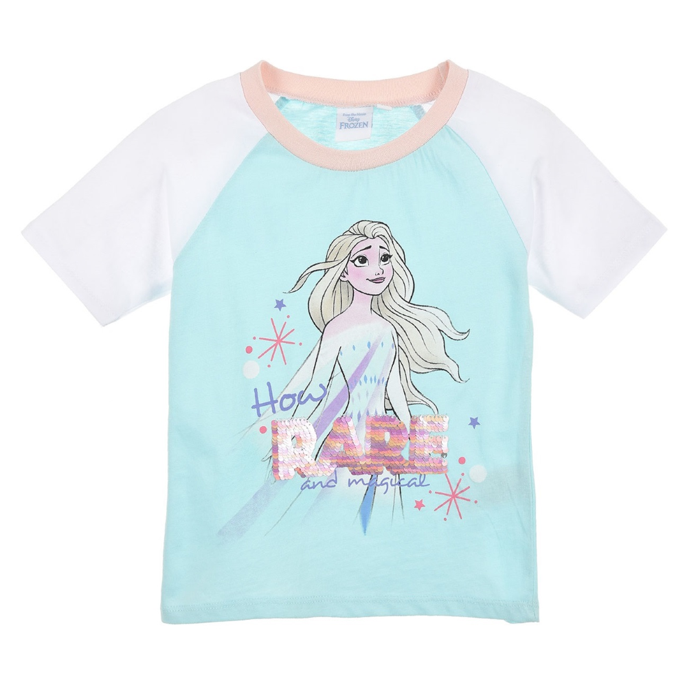 T-Shirt M.c. Frozen Ii DISNEY Elsa Maglietta Bambina Sun City 4/8 Anni - Ev1010turchese