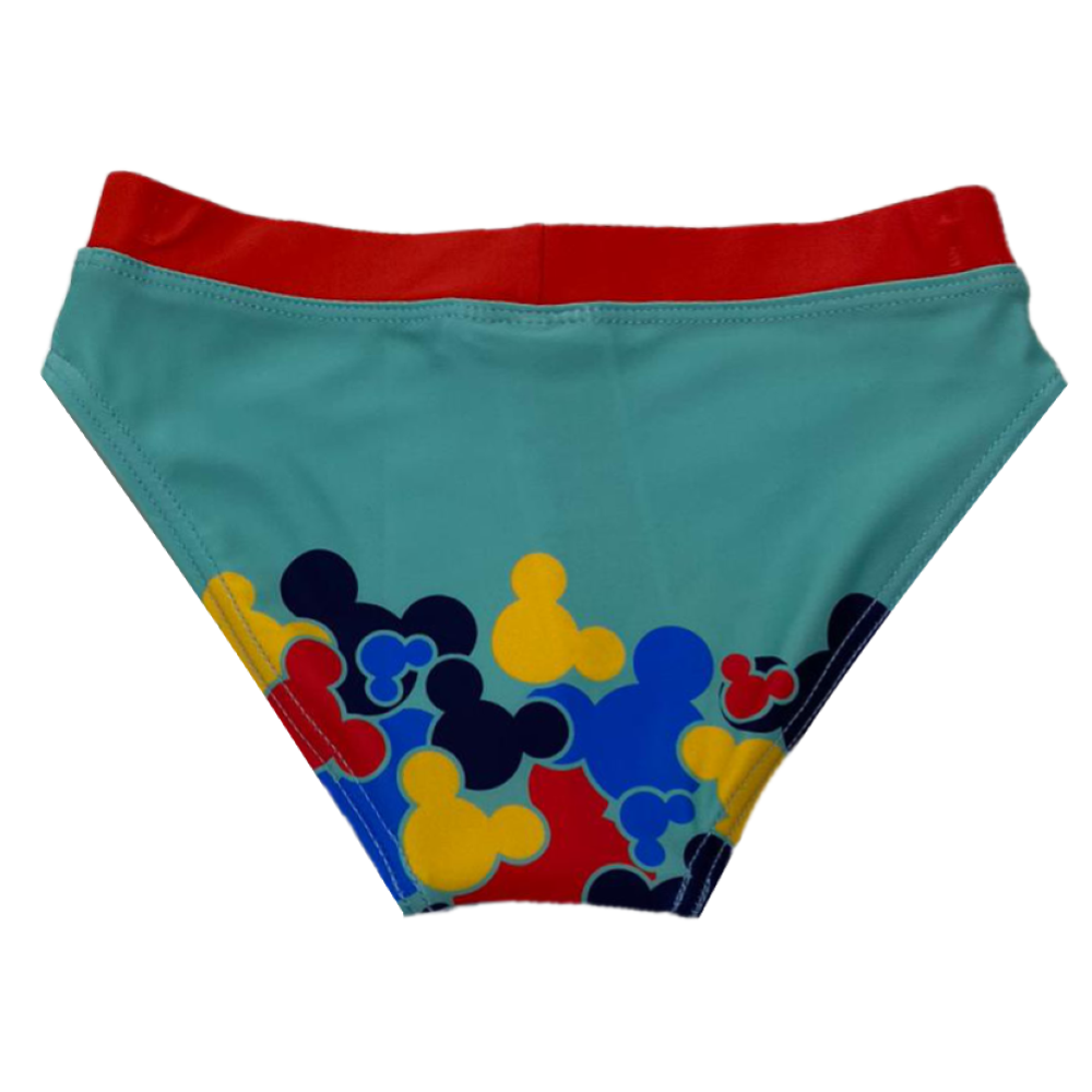 Costume Mare Mickey Mouse DISNEY Topolino Slip Mutandina Bambino - Ev1827turchese