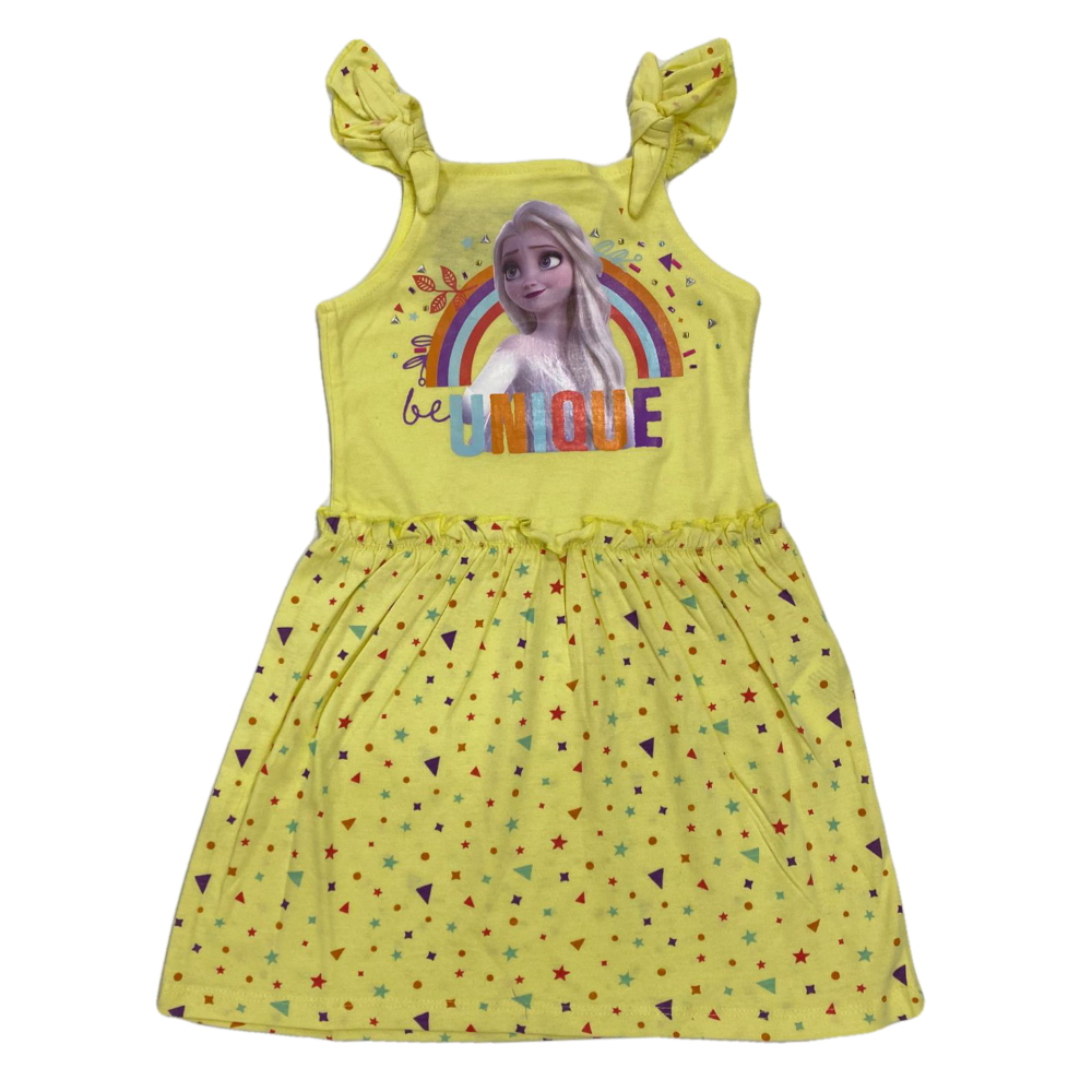 Scamiciata Frozen Ii DISNEY Elsa Anna Bambina Sun City - Ev1000giallo