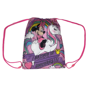Sacca Minnie Mouse DISNEY Unicorno Borsa Tempo Libero Palestra Cm. 38x29 - D01472mc