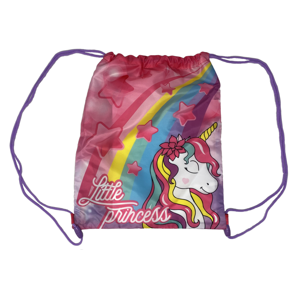 Sacca Unicorno Borsa Tempo Libero Palestra Cm. 38x29 - X04272mc