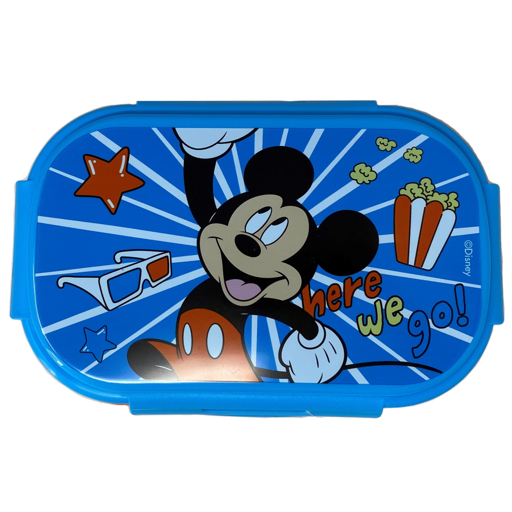 Portamerenda Mickey Mouse DISNEY Topolino con Posata 3 in 1 Portapranzo Multiscomparto - Mk22067