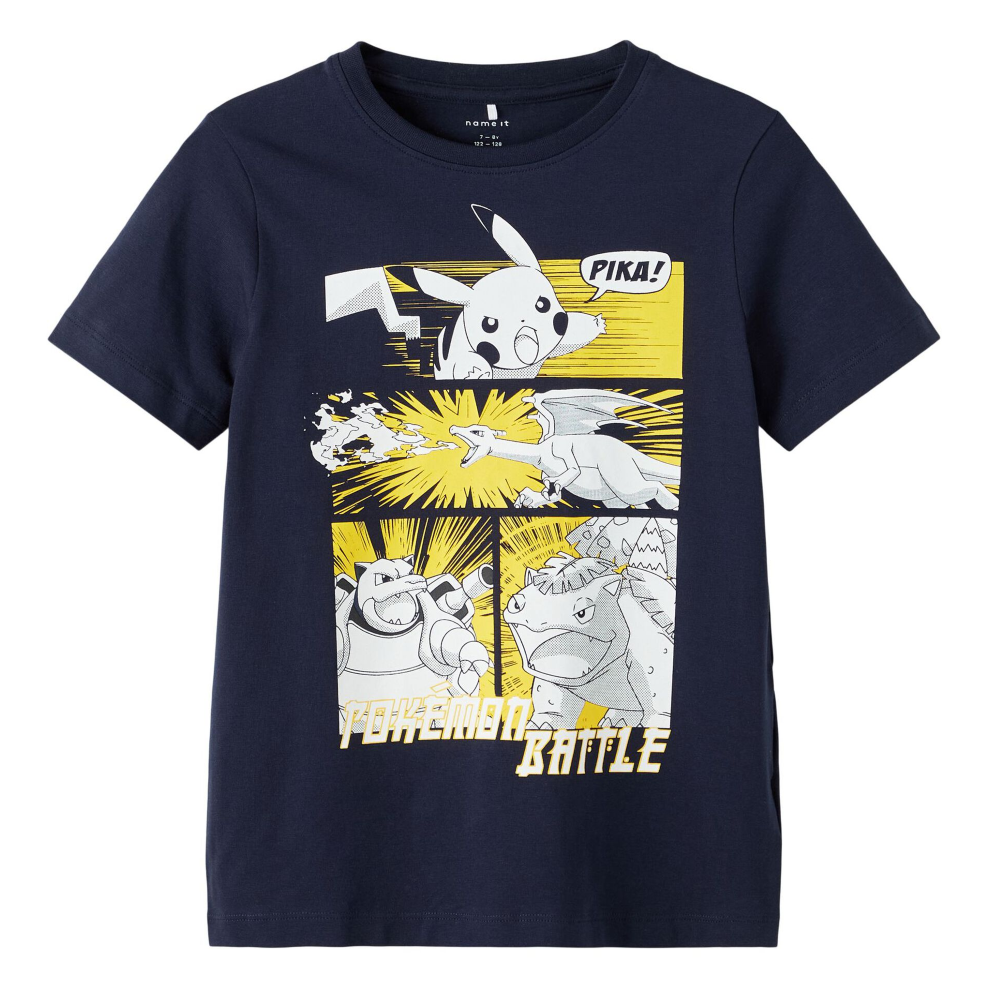 T-Shirt M.c.pikachu Pokémon Maglietta Bambino 95%co 5%ea - 13209044blu