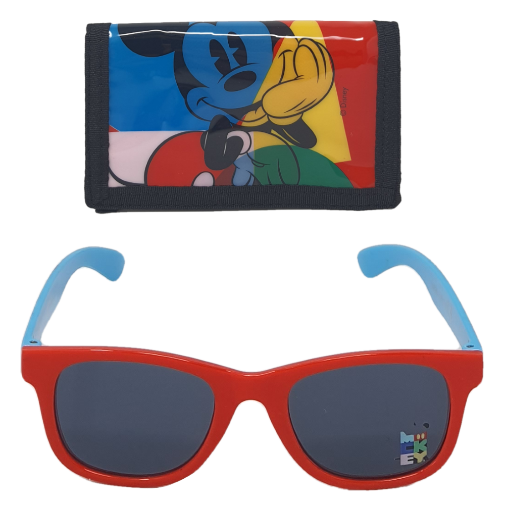 Occhiali da Sole Mickey Mouse DISNEY Topolino con Portafogli - Wd21566