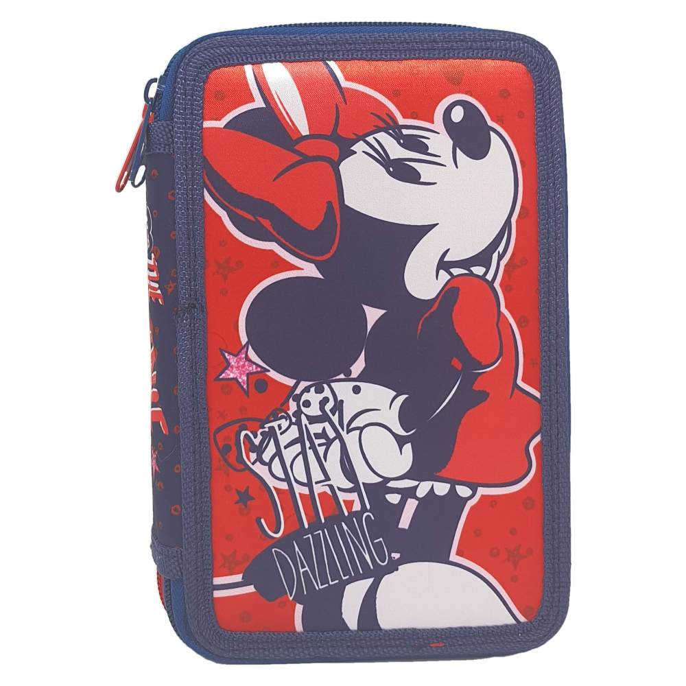 Astuccio Scuola Minnie DISNEY Multiscomparto 3 Zip Portacolori Giotto - 1004e1410