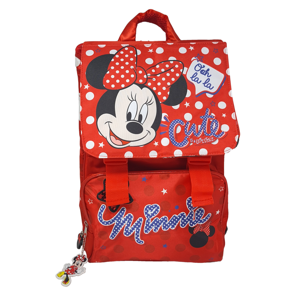 Zaino Estensibile Minnie Mouse DISNEY con Pattina Magnetica Intercambiabile Borsa Scuola 44 CM - 1111396792