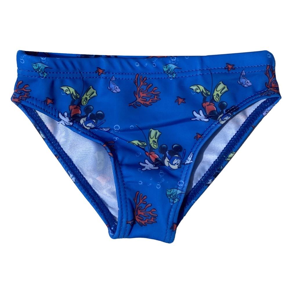 Costume Mare Mickey Mouse DISNEY Topolino Slip Mutandina Neonato - Mic0394blu