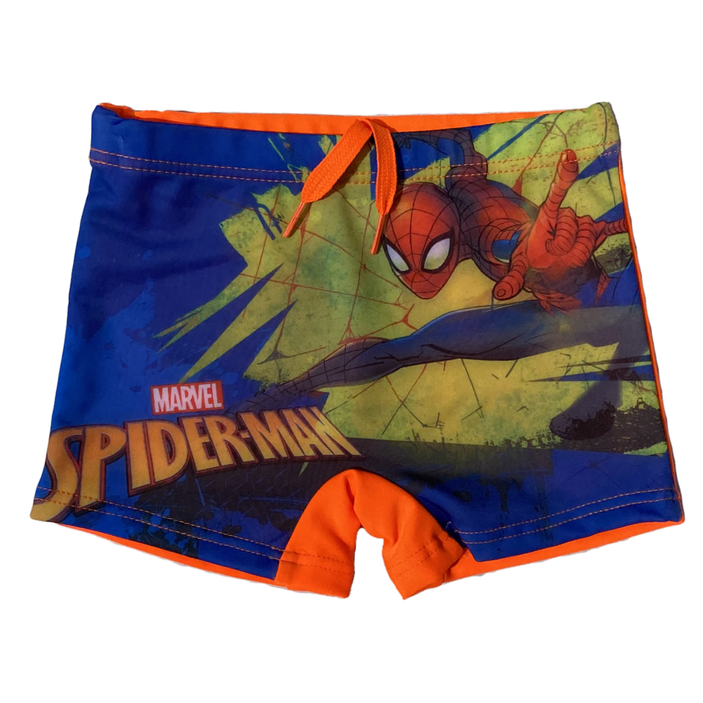 Costume Mare Spiderman MARVEL Parigamba Fluo Pantaloncino Bambino - Spi0408arancio