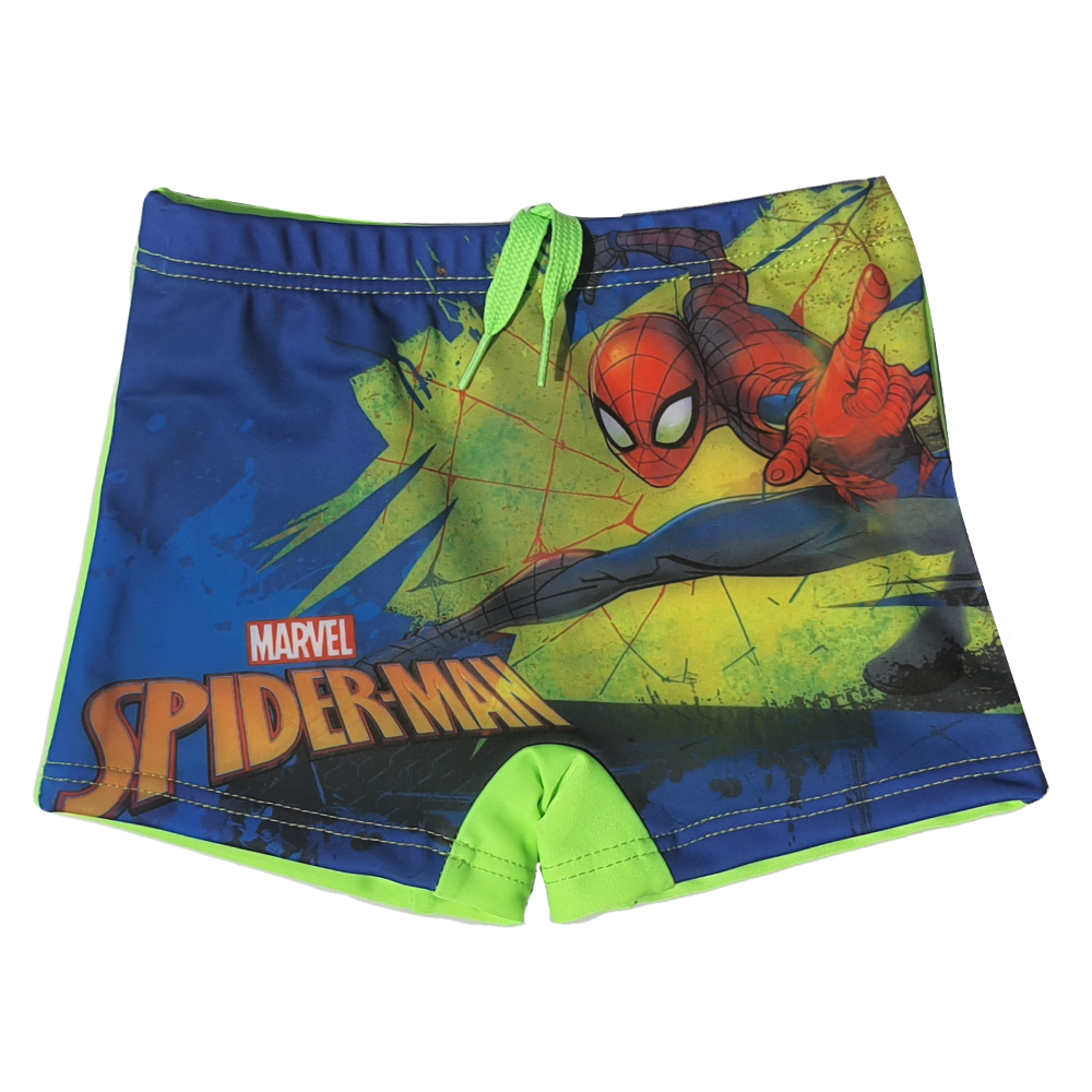 Costume Mare Spiderman MARVEL Parigamba Fluo Pantaloncino Bambino - Spi0408verde