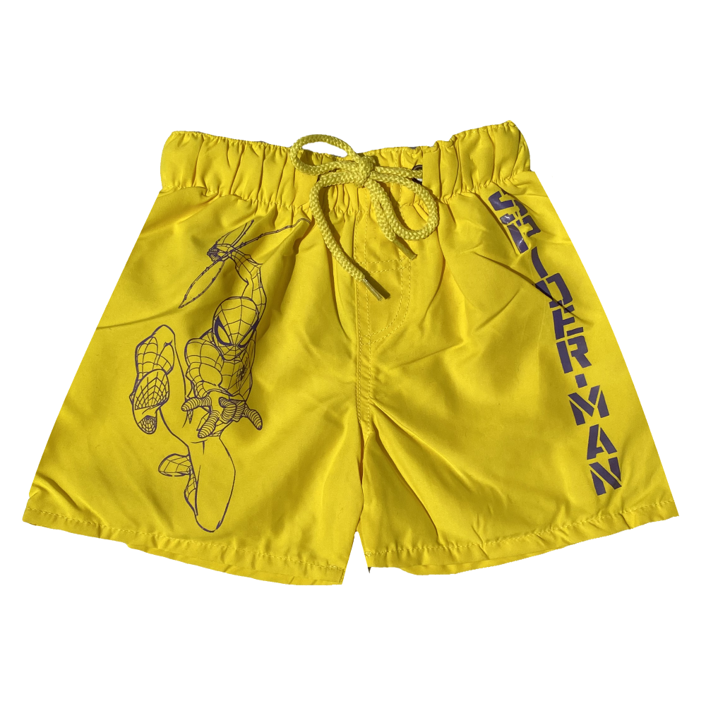 Costume Mare Spiderman MARVEL Bermuda Pantaloncino Bambino - Spi1701giallo