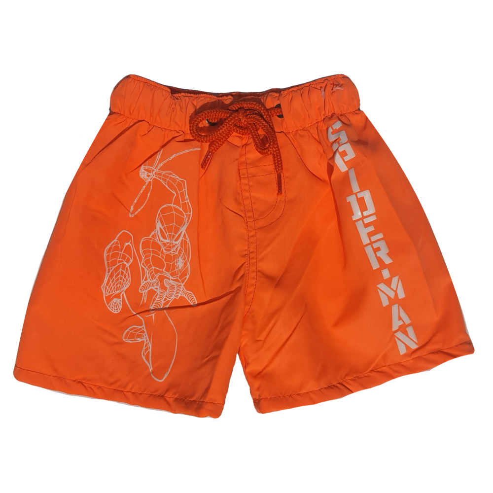 Costume Mare Spiderman MARVEL Bermuda Pantaloncino Bambino - Spi1701arancio