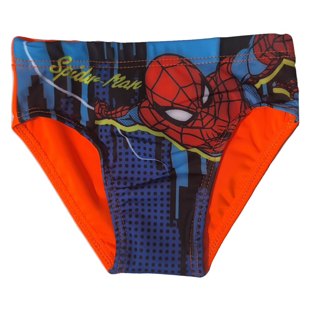 Costume Mare Spiderman MARVEL Slip Fluo Mutandina Bambino - Spi0403arancio