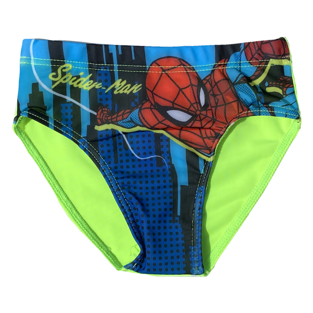 Costume Mare Spiderman MARVEL Slip Fluo Mutandina Bambino - Spi0403verde