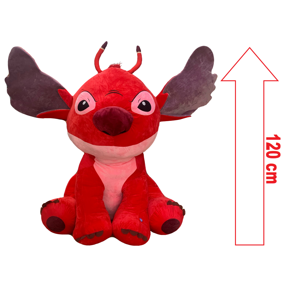 Peluche Gigante Leroy con Suono DISNEY Stitch Rosso Pupazzo Cm. 120 - 260004733