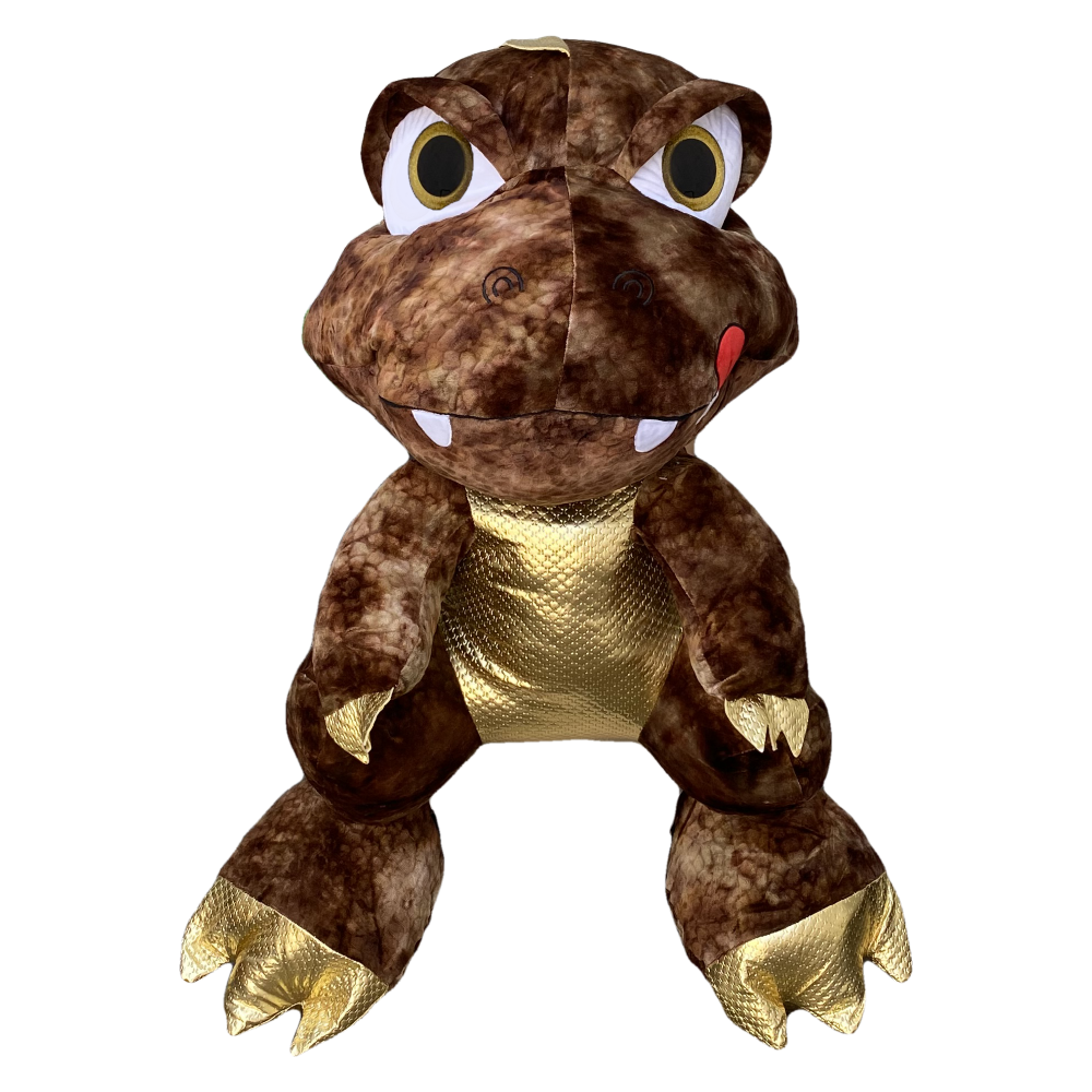 Peluche T-Rex Dinosauro Marrone Pupazzo Cm. 45 - Pts31326y/35marrone