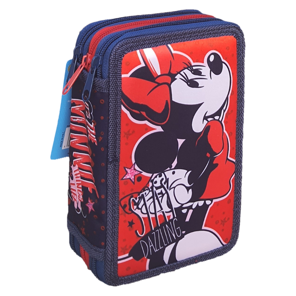 Astuccio Scuola Minnie DISNEY Multiscomparto 3 Zip Portacolori Giotto - 1004e1410