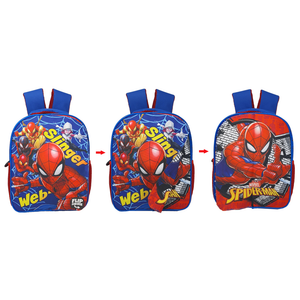 Zaino Asilo Spiderman MARVEL con Pattina Magnetica Intercambiabile Borsa Scuola Tempo Libero - 1029p5626t2