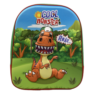 Zaino Asilo 3d Dinosauro Borsa Scuola Cm.32 Bambino - Din0811