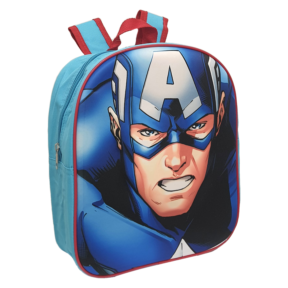 Zaino Asilo 3d Avengers MARVEL Capitan America Borsa Scuola Cm.32 - Ave21-1692