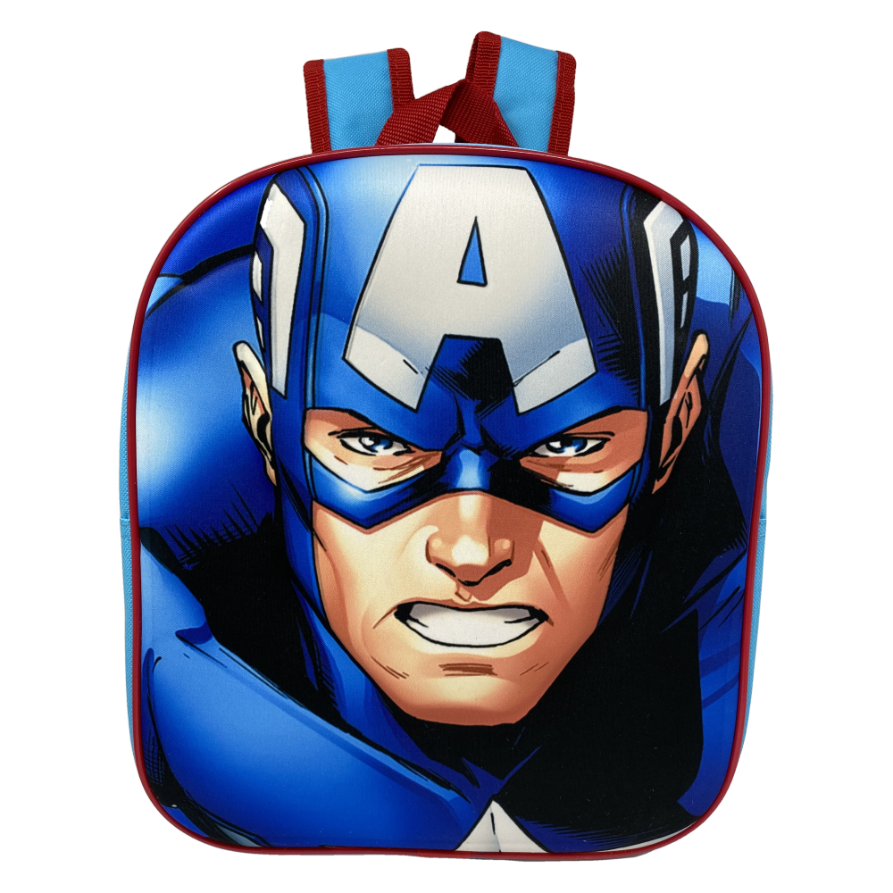 Zaino Asilo 3d Avengers MARVEL Capitan America Borsa Scuola Cm.32 - Ave21-1692