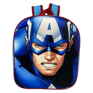 Zaino Asilo 3d Avengers MARVEL Capitan America Borsa Scuola Cm.32 - Ave21-1692