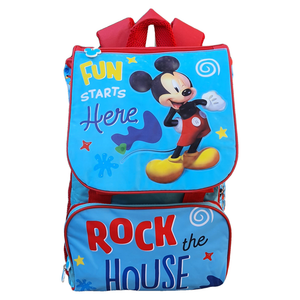 Zaino + Astuccio 3 Zip Mickey Mouse DISNEY Topolino Estensibile Scuola Elementare Colori Giotto