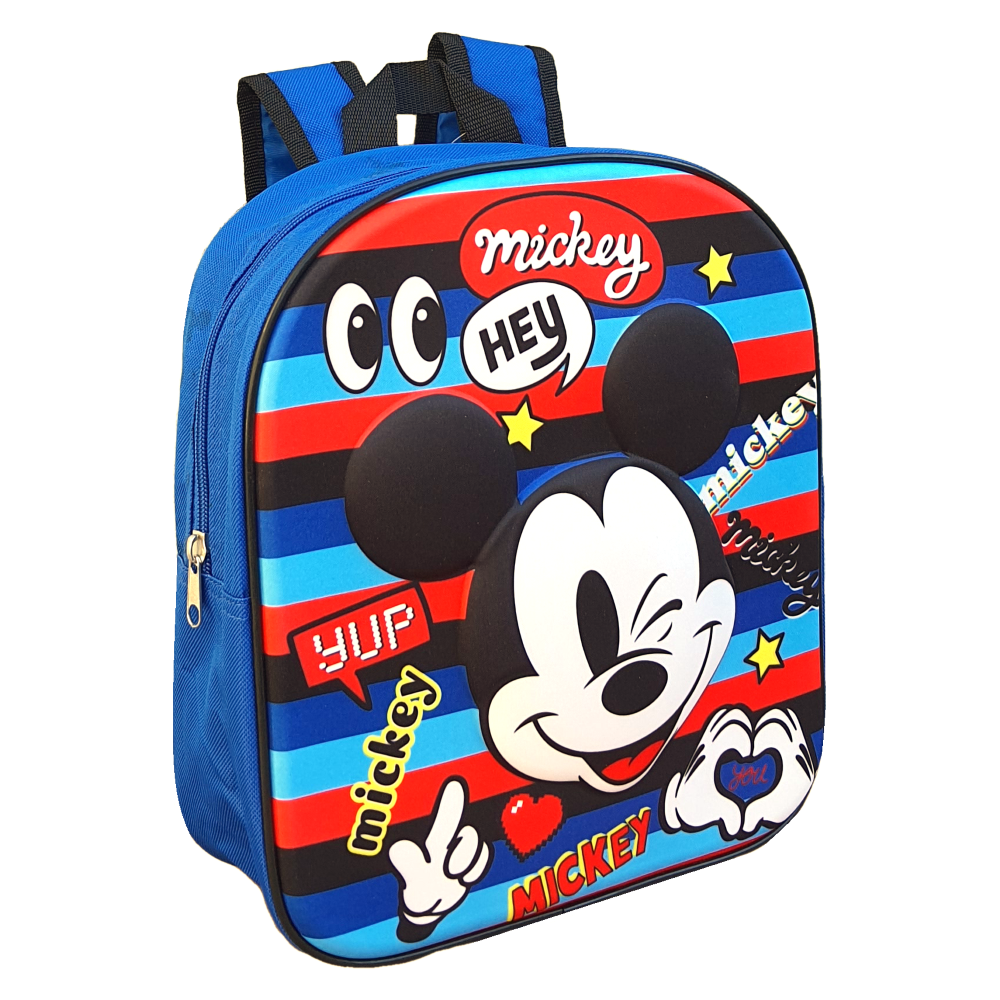 Zaino Asilo 3d Mickey Mouse DISNEY Topolino Borsa Scuola Cm.32 - Mic21-1688