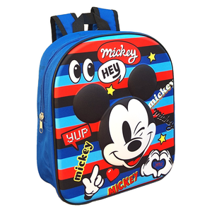 Zaino Asilo 3d Mickey Mouse DISNEY Topolino Borsa Scuola Cm.32 - Mic21-1688