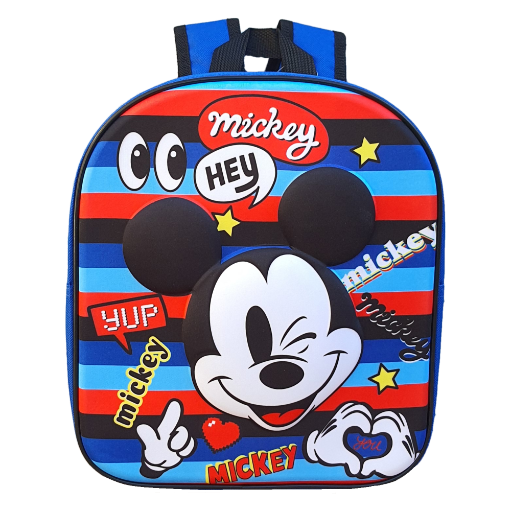 Zaino Asilo 3d Mickey Mouse DISNEY Topolino Borsa Scuola Cm.32 - Mic21-1688