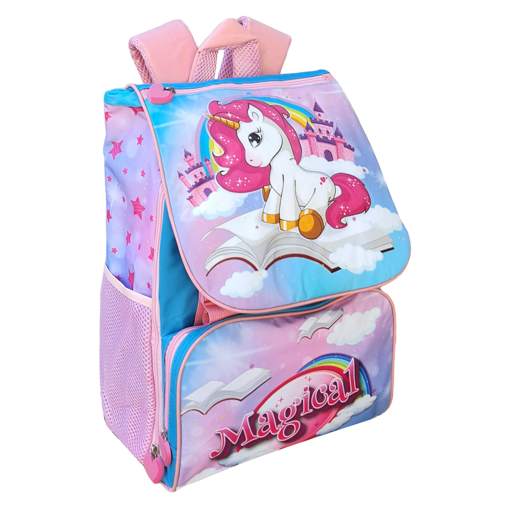 Zaino Unicorno Estensibile Scuola Elementare Cm. 40x29x27 - Uni0807