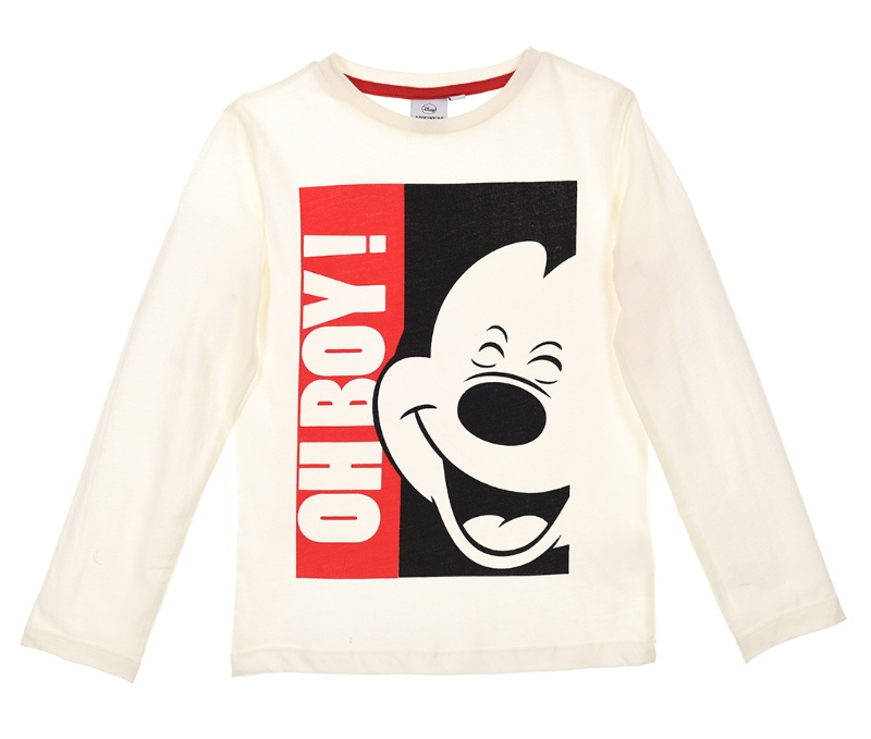 T-Shirt Topolino Bambino Ragazzo Sun City 3/8 Anni-Ph1498bianco