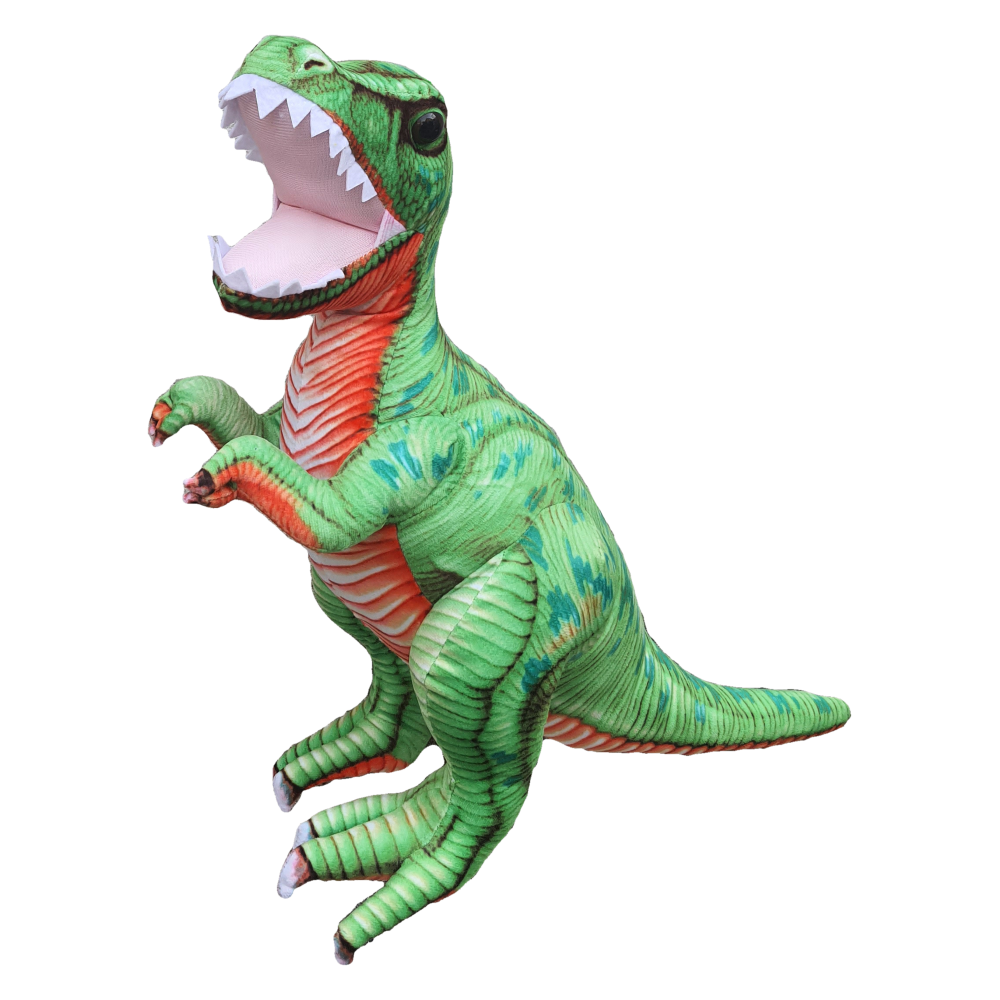 Peluche Velociraptor Dinosauro Verde Pupazzo Cm. 60 - Pts09857/60